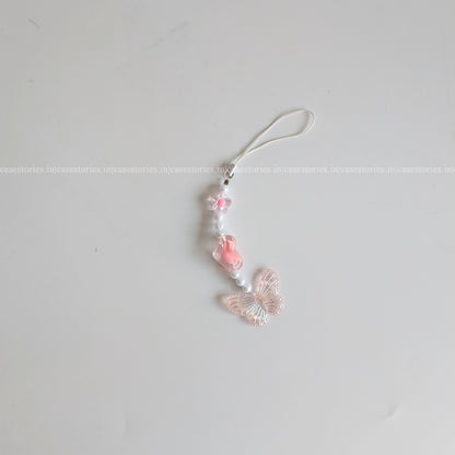 Pink Heartwing Mobile Charm