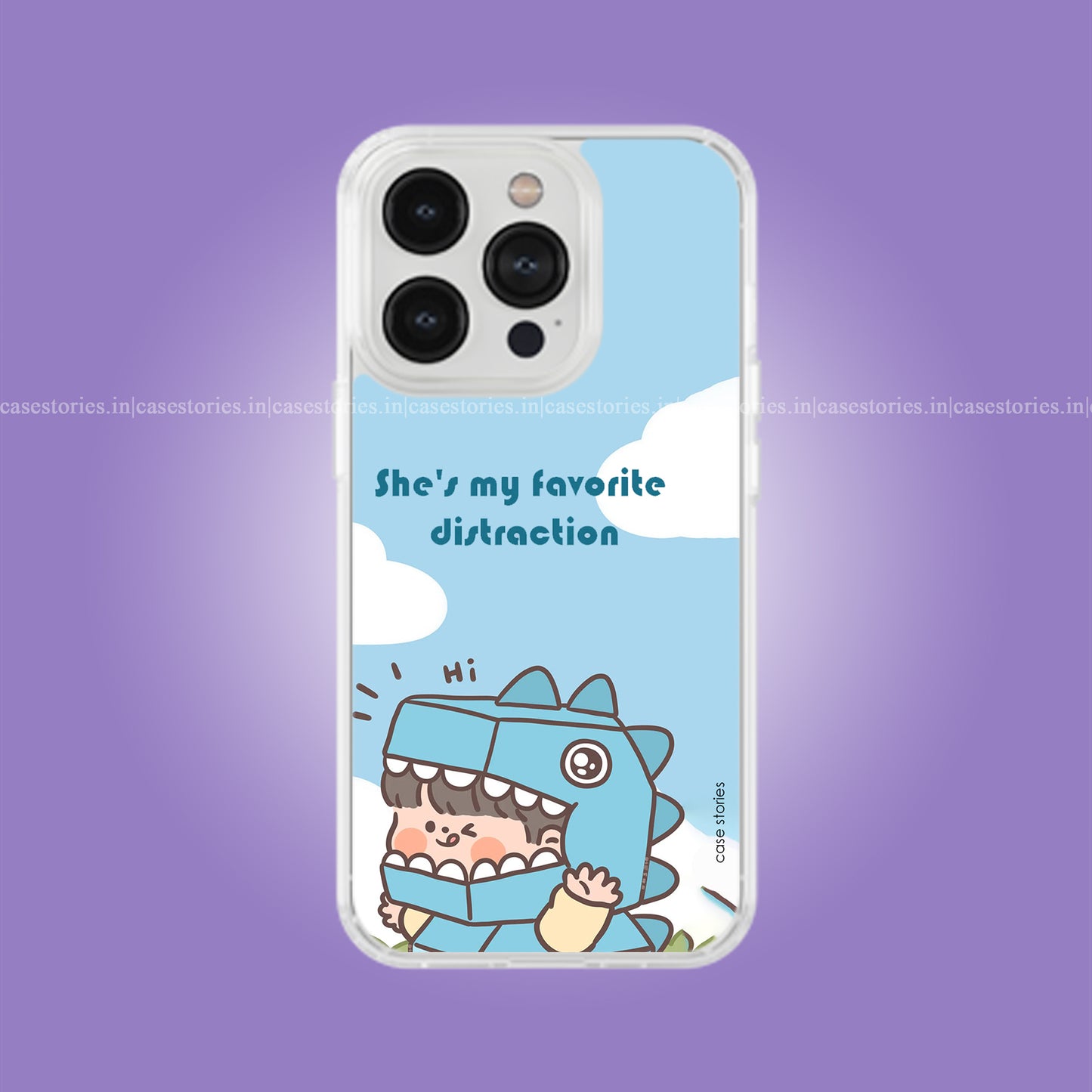 Her Dino Boy Matching Couple Soft Case