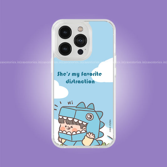 Her Dino Boy Matching Couple Soft Case
