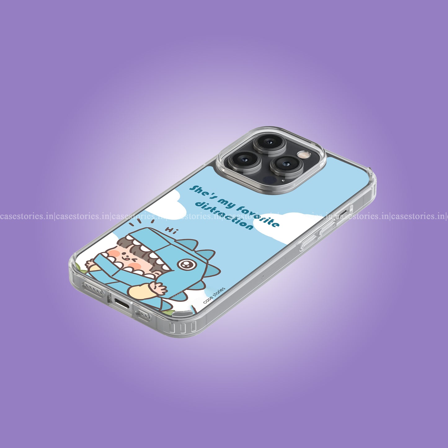 Her Dino Boy Matching Couple Soft Case