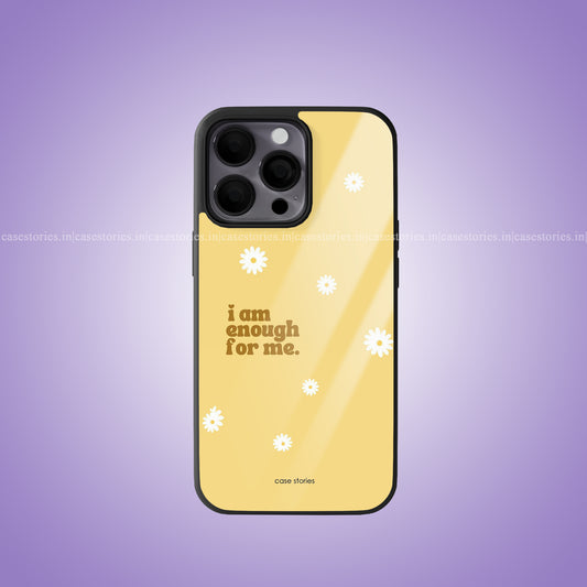 I Am Enough For Me Aesthetic Quote Premium Glossy Phone Case