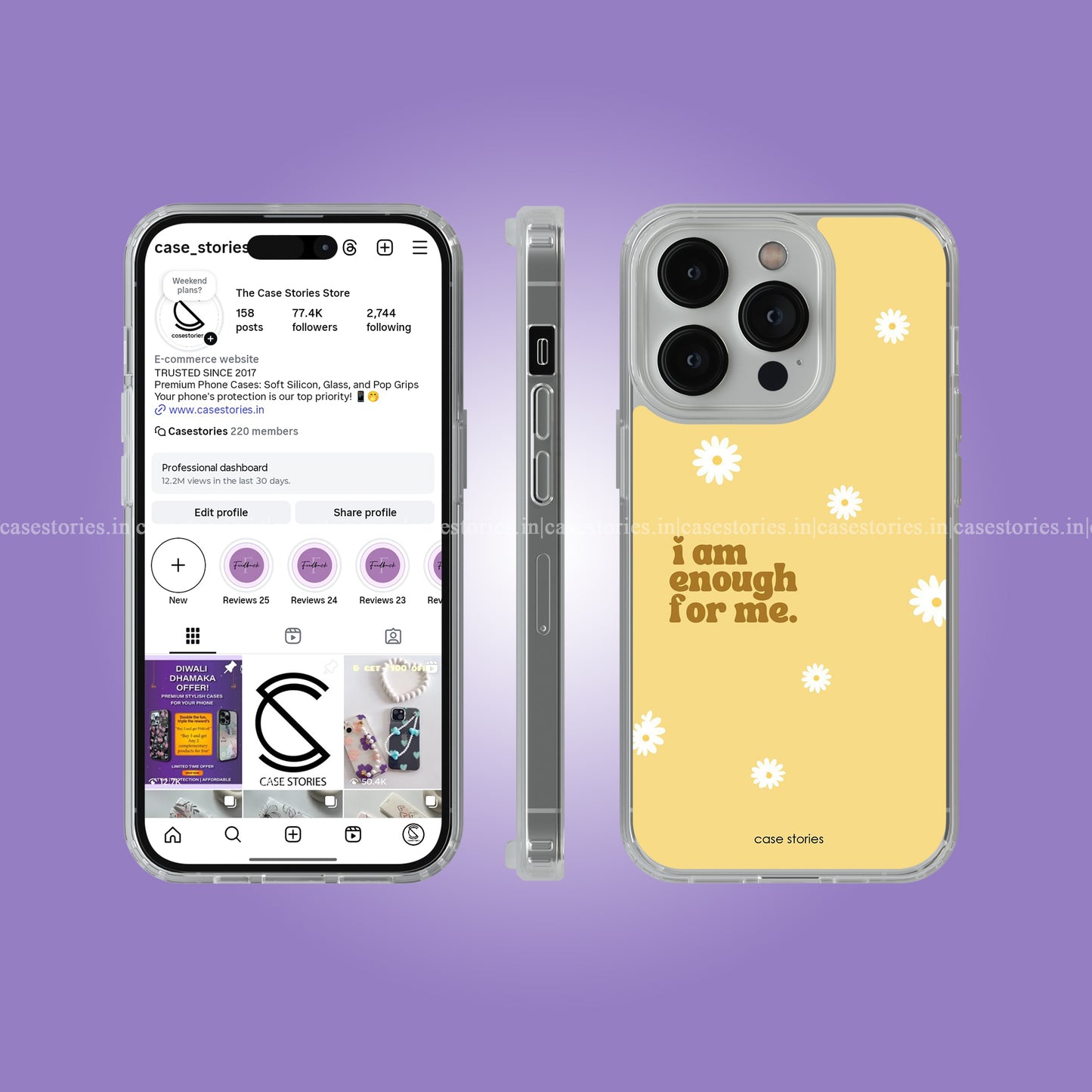 I Am Enough For Me Aesthetic Quote Soft Case