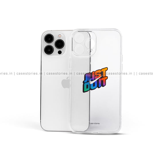 Just Do It Transparent Mobile Cover