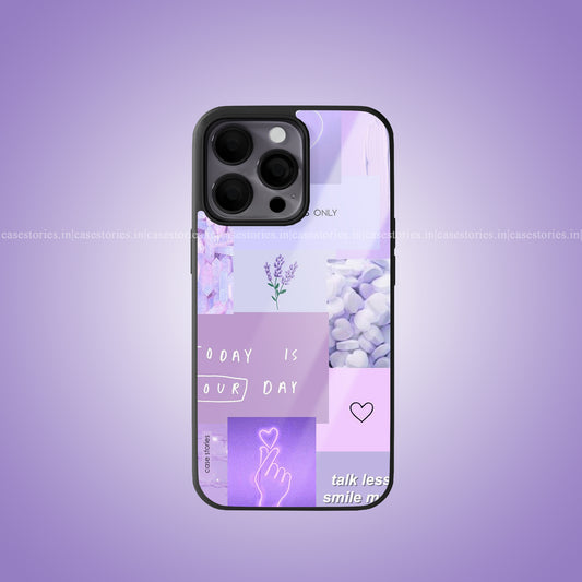Lavender Moodboard Premium Glossy Phone Case