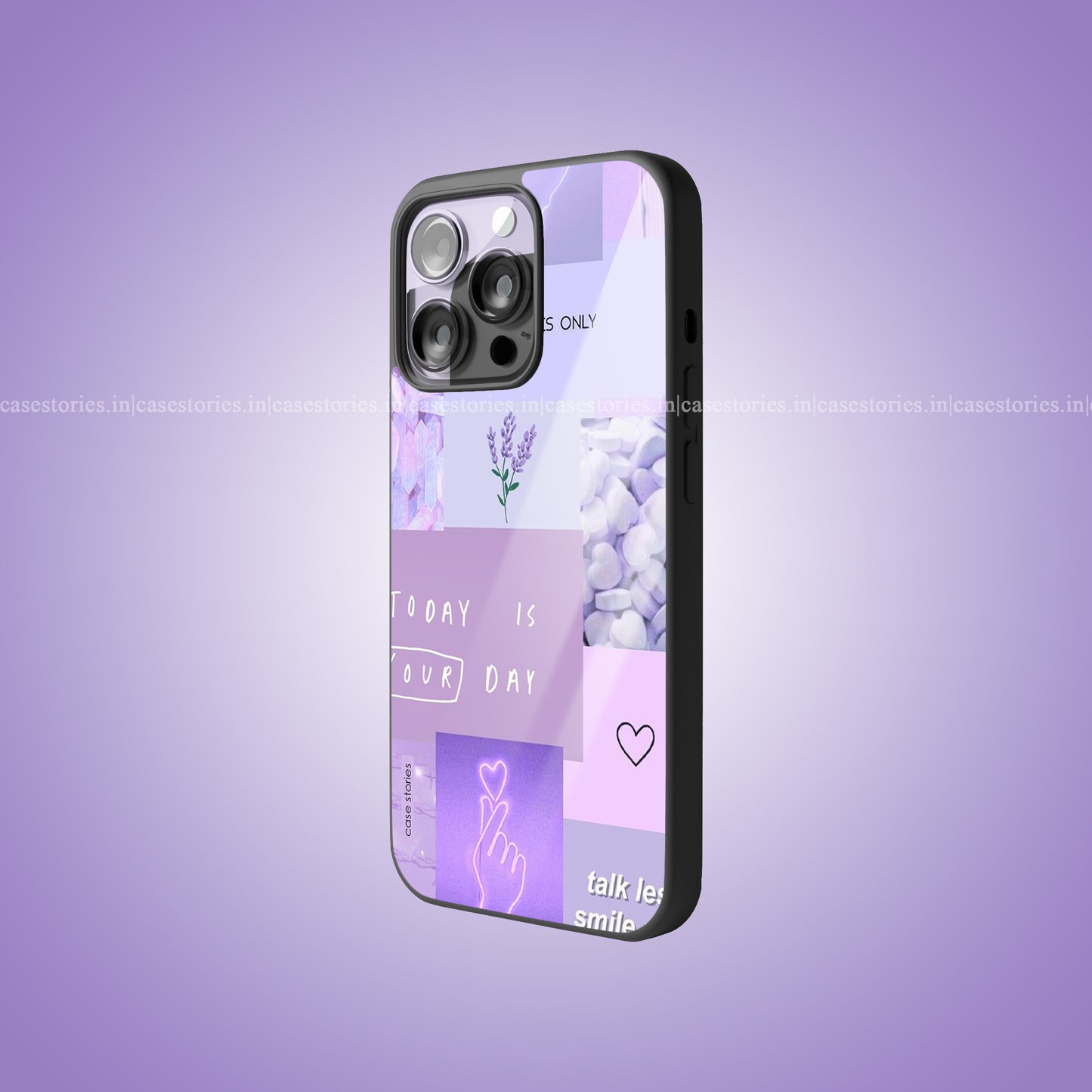 Lavender Moodboard Premium Glossy Phone Case