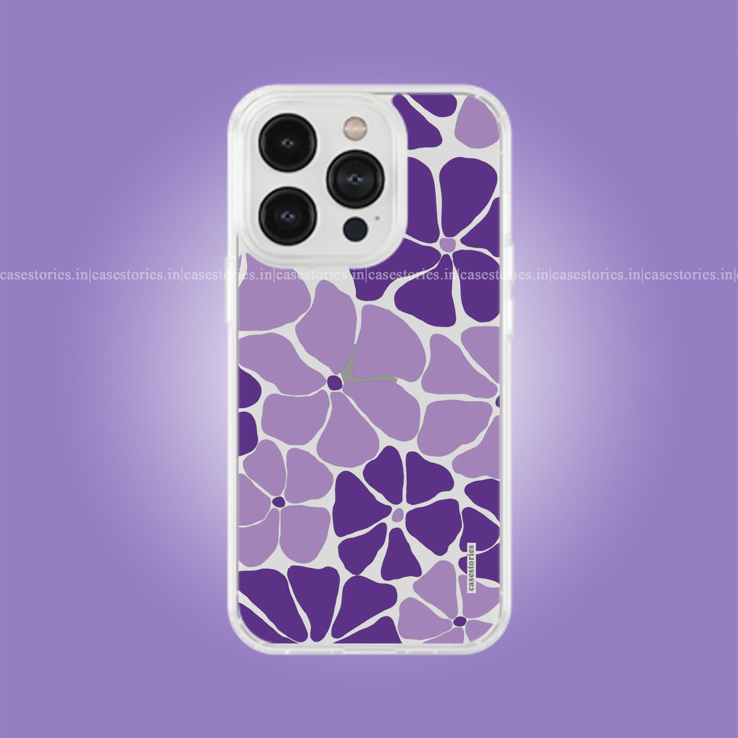 Lavender Petals Clear Soft Case