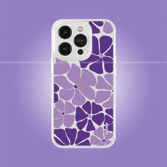Lavender Petals Clear Soft Case