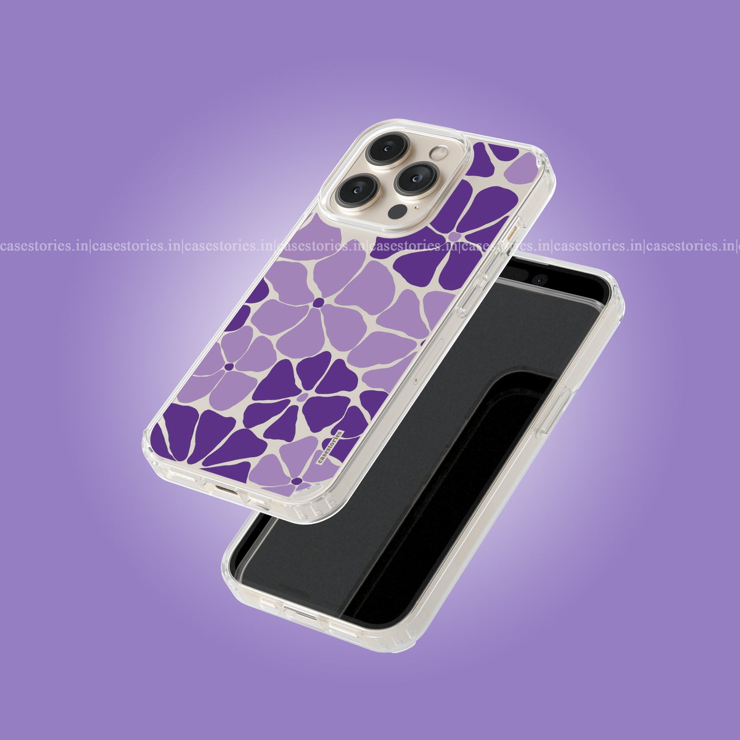 Lavender Petals Clear Soft Case