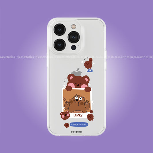 Lil'Fun Bunny Teddy Clear Soft Case