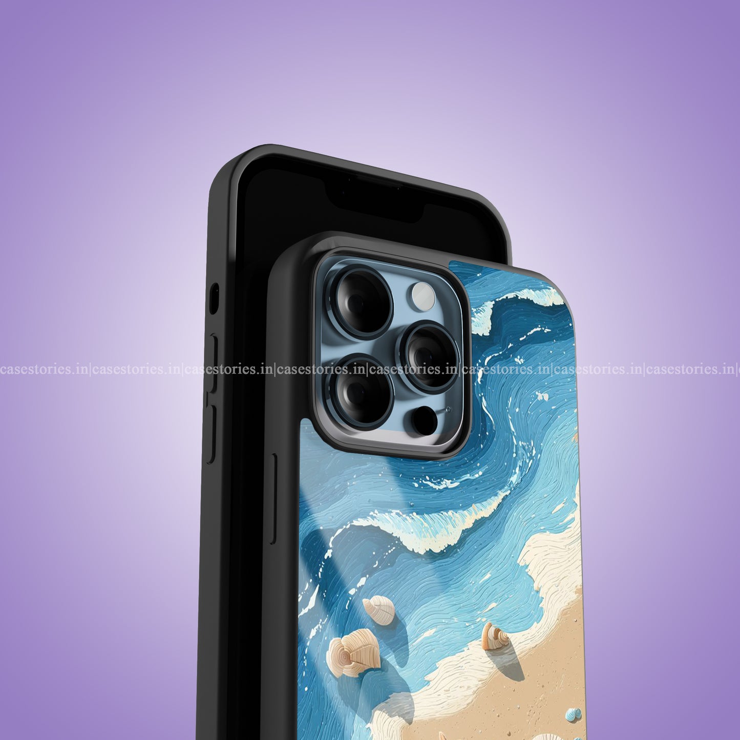 Marine Elegance Premium Glossy Phone Case