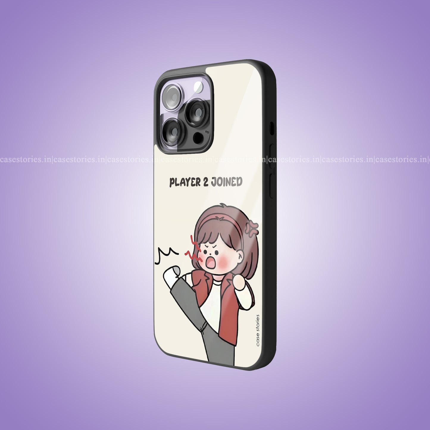 Mrs. Chibi Couple For Her Premium Glossy Phone Case