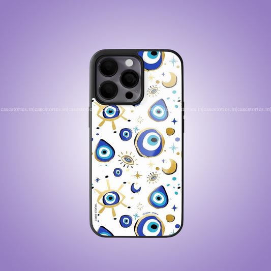 No Bad Vibes Evil Eye Premium Glossy Phone Case