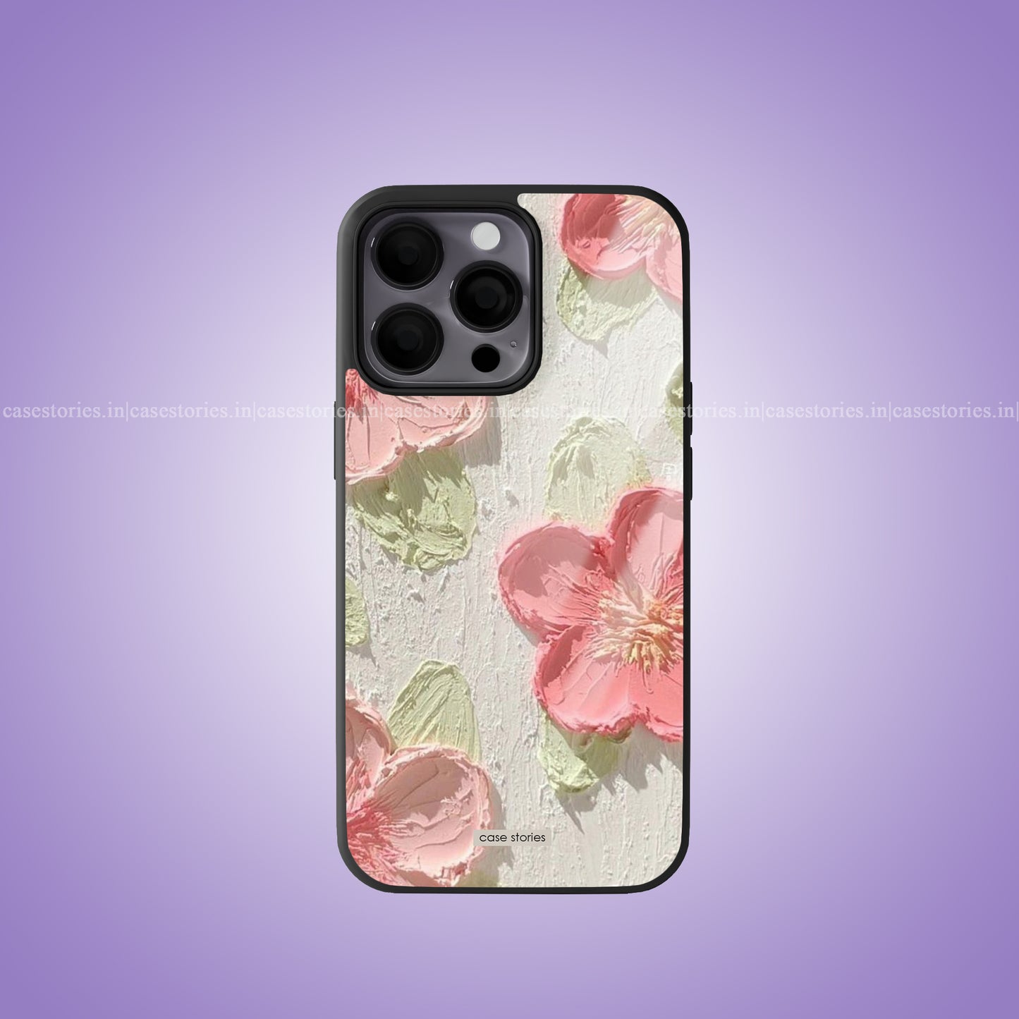 Peachy Petals Premium Glossy Phone Case