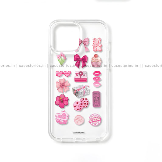 Pink Drip Sticker Mobile Cover