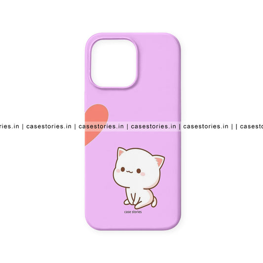 Pink Cat Theme Couple Mobile Cover