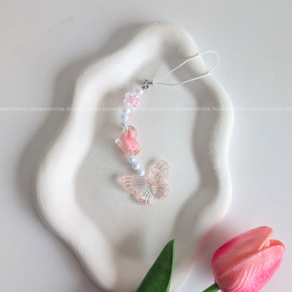 Pink Heartwing Mobile Charm