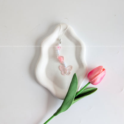 Pink Heartwing Mobile Charm