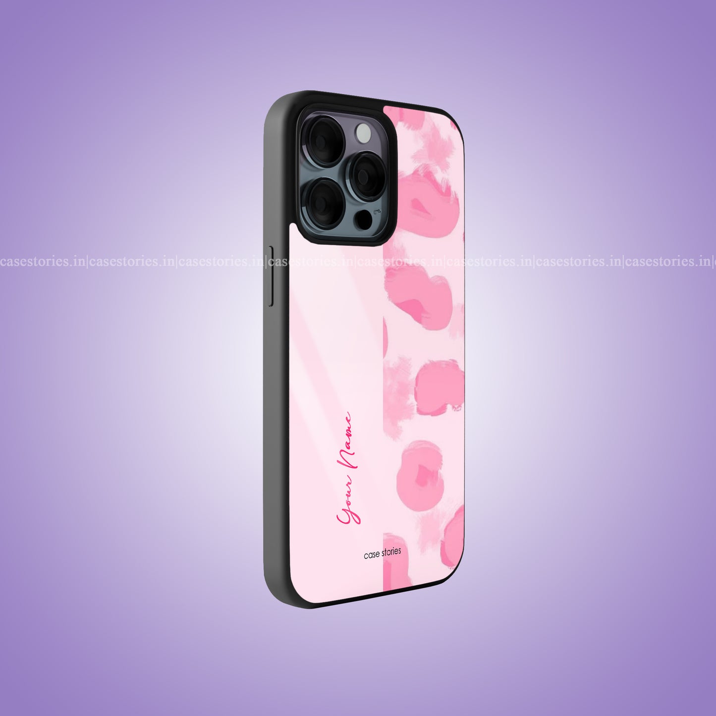 Pink Whisper Custom Name Premium Glossy Phone Case