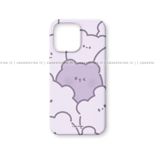 Purple Kawai Pattern Mobile Cover