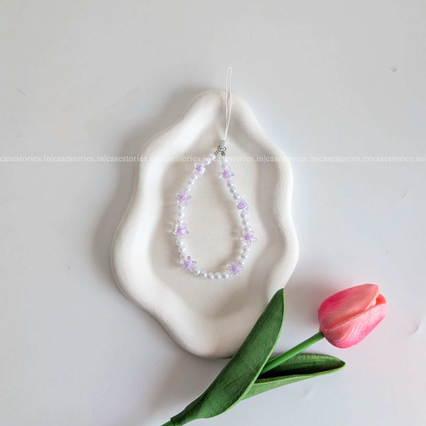 Purple Celestial Pearl Mobile Charm