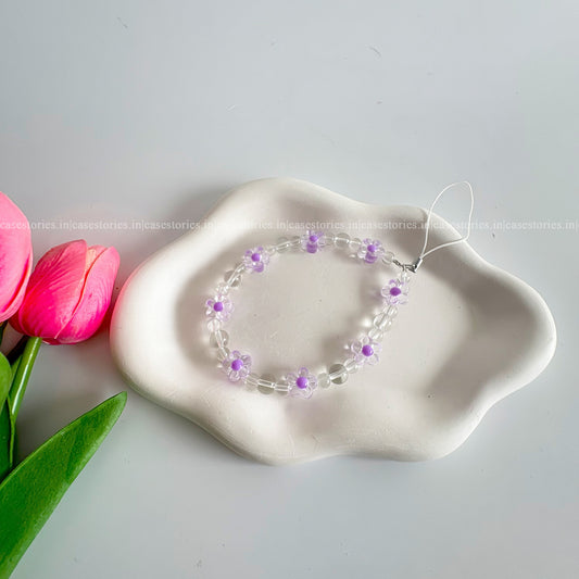 Purple Floral Dayz Mobile Charm