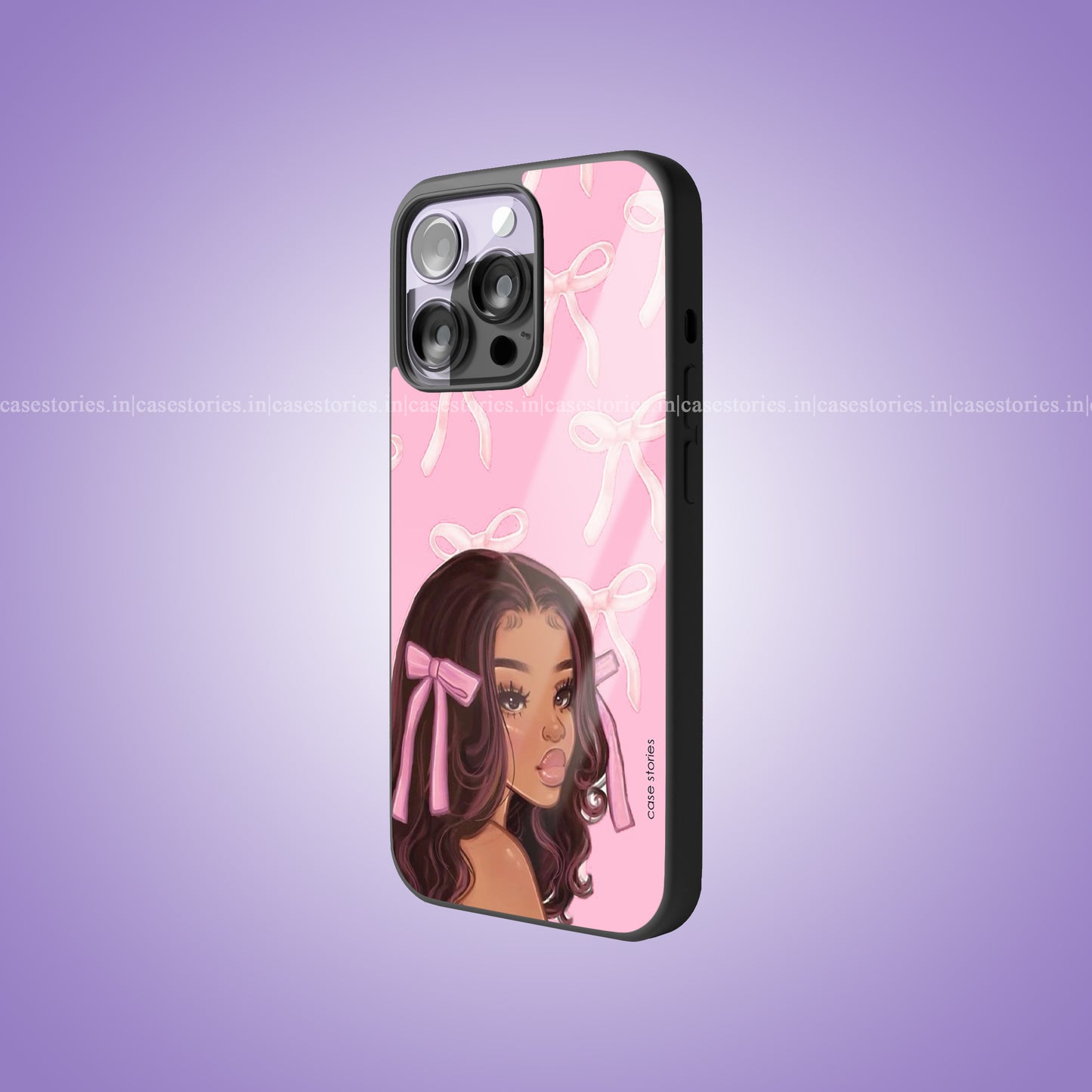 Retro Swirl Premium Glossy Phone Case