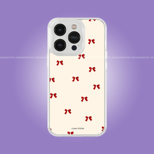 Ribbon Bow Pattern Aesthetic Soft Case