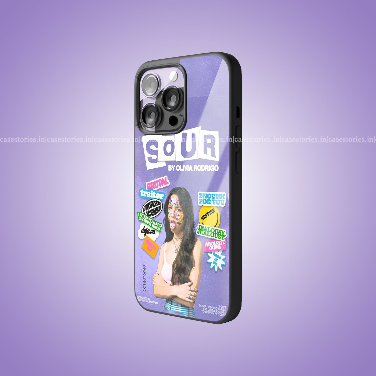 SOUR Tracklist Premium Glossy Phone Case