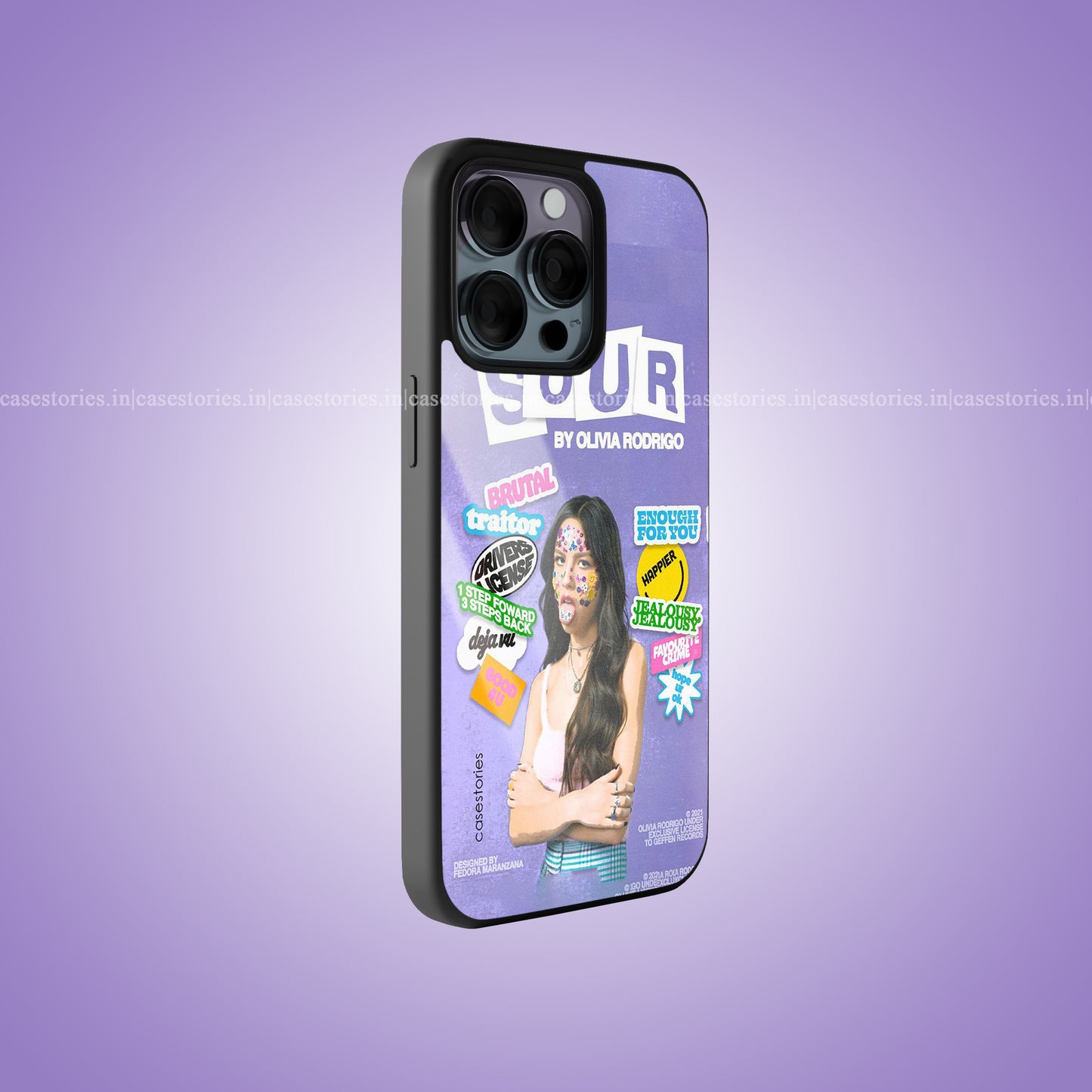 SOUR Tracklist Premium Glossy Phone Case