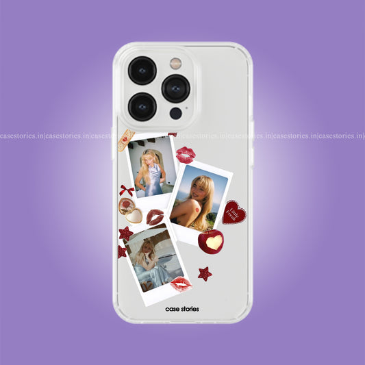 Sabrina Carpenter Polaroids Clear Soft Case
