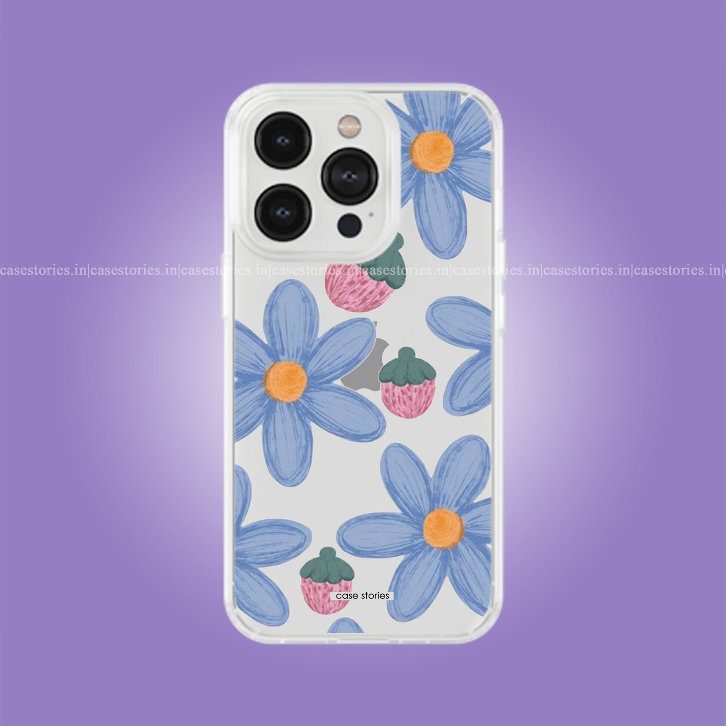 StrawBlush Blue Clear Soft Case