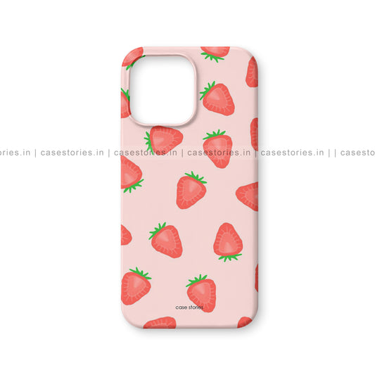 Strawberry Pattern Aesthetic Mobile Cover