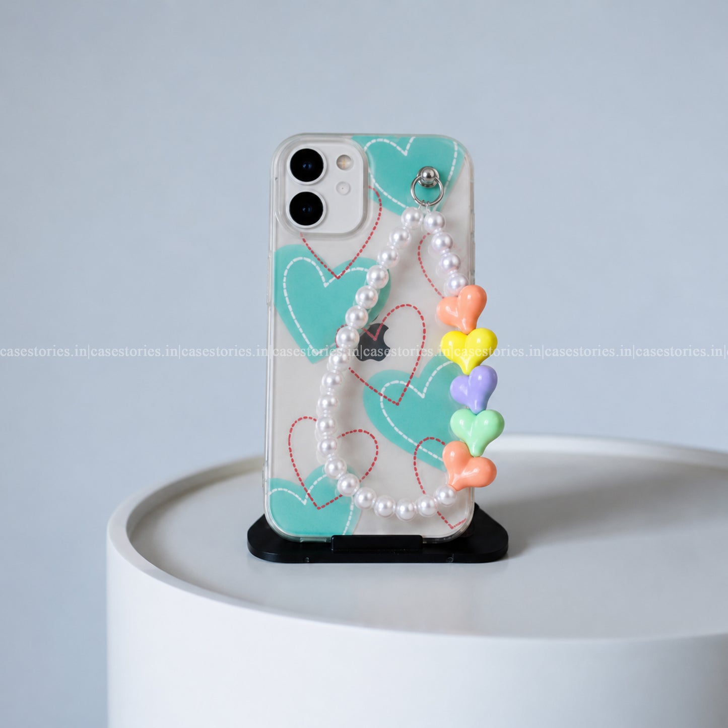 Sweetheart blue Bloom Case Transparent Mobile Cover