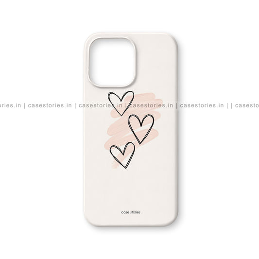 Three Hearts Aesthetic Mobile Cover