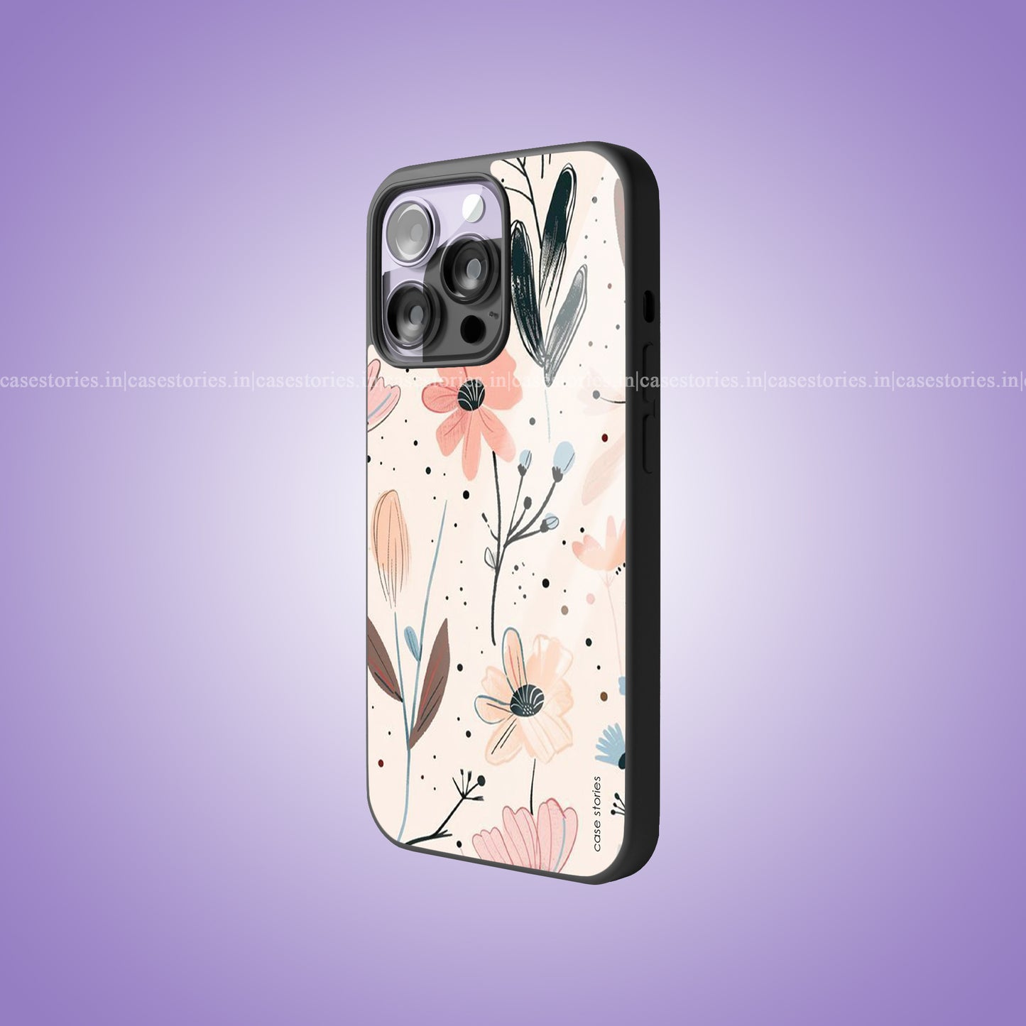 Vintage Petals Premium Glossy Phone Case