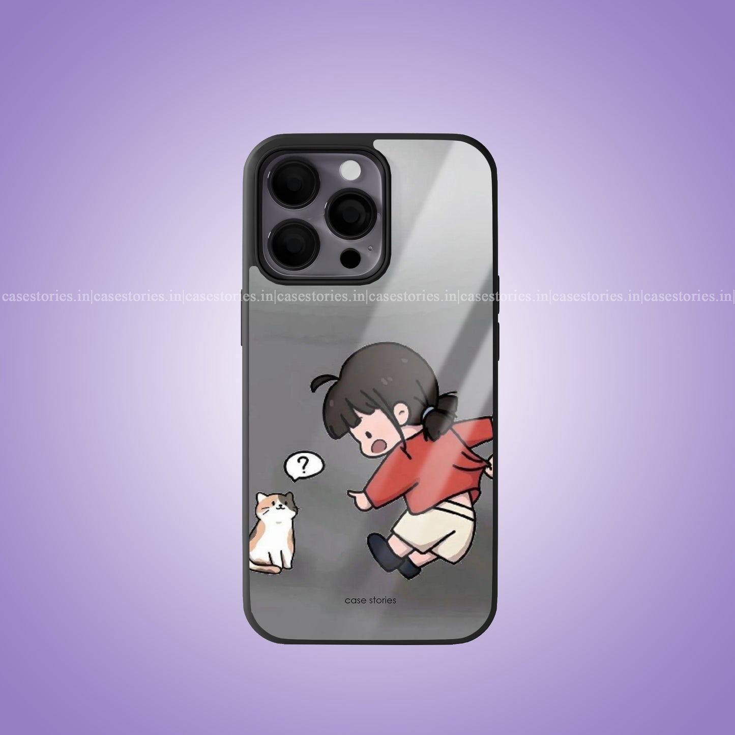 Wait & There girl Premium Glossy Phone Cover