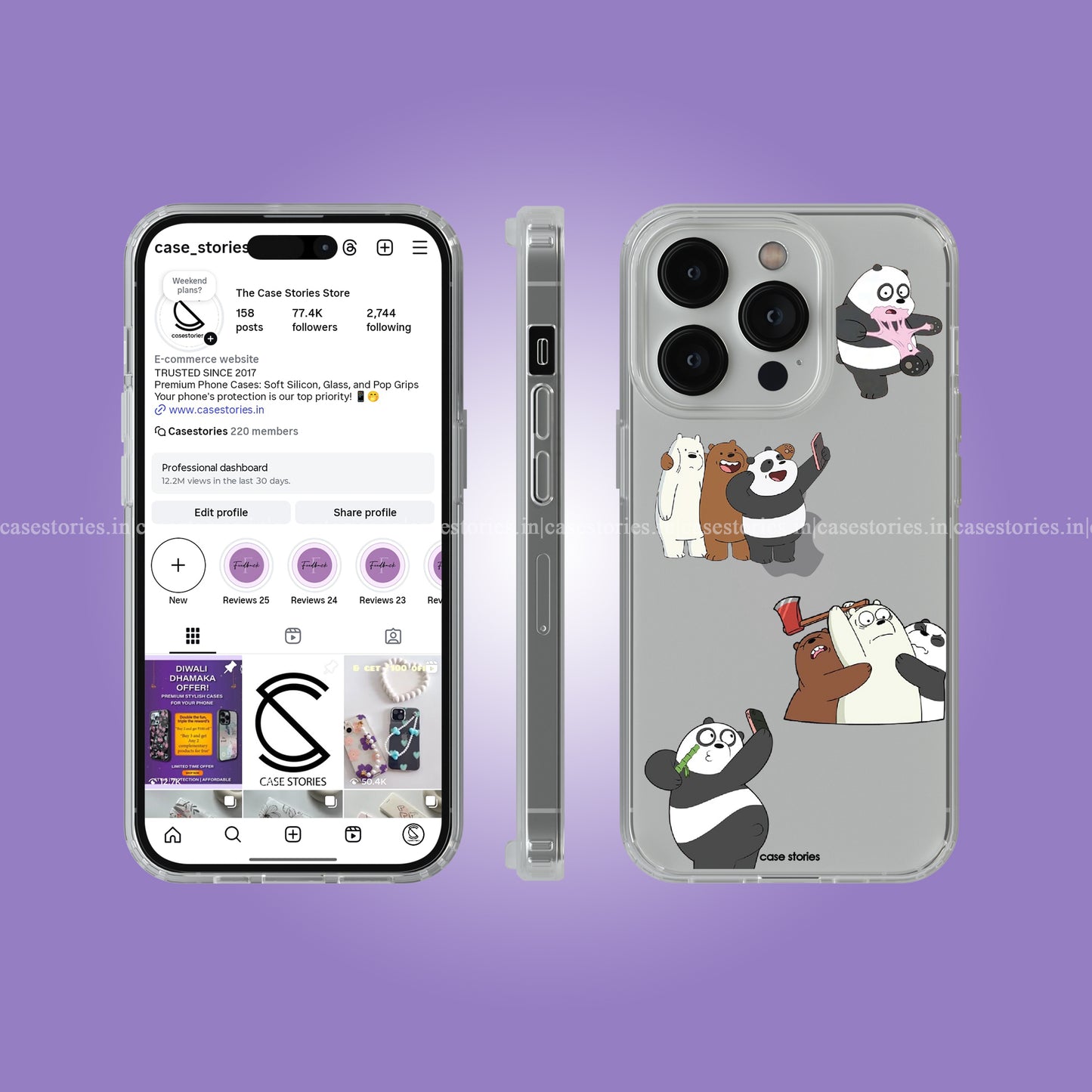 We Bare Bears Clear Soft Case