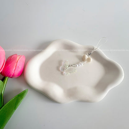 White Sweetheart Mobile Charm