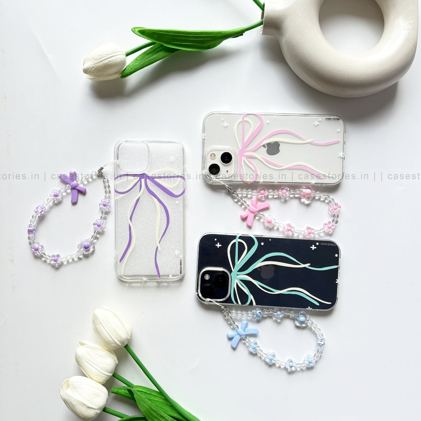 Lacy Bow Chain Soft Case